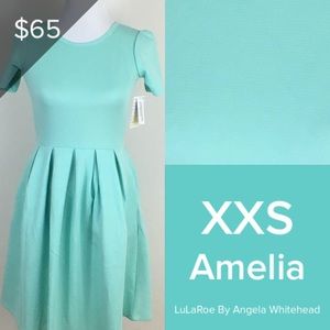 LuLaRoe Amelia XXS-pocket dress! NWT Pastel